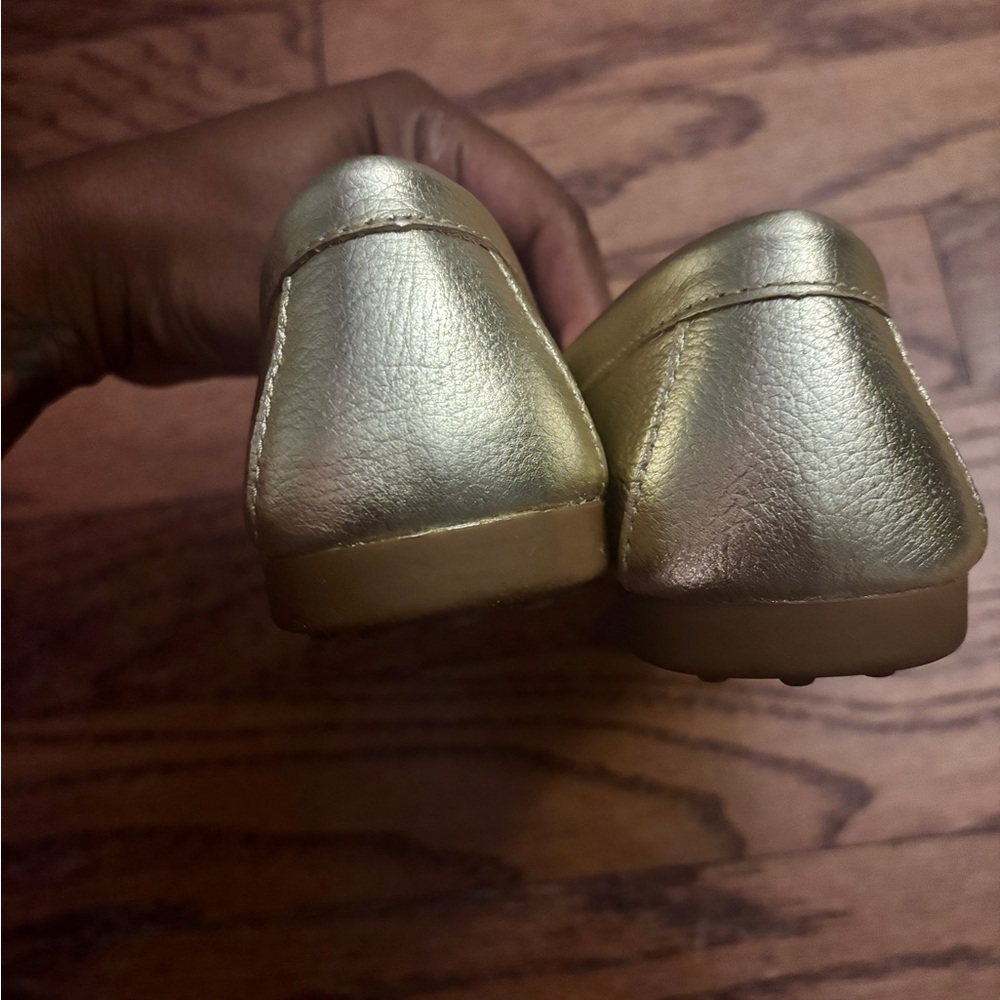 Coach Metallic Gold Penny Loafers - Women's - Picture 6 of 9